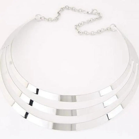 Image of chunky choker statement brand Luxury gold color