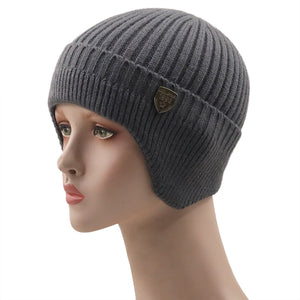Simple winter earmuff hat men& women