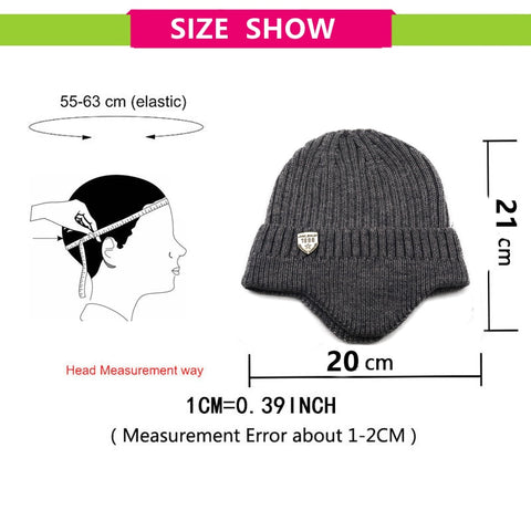 Image of Simple winter earmuff hat men& women