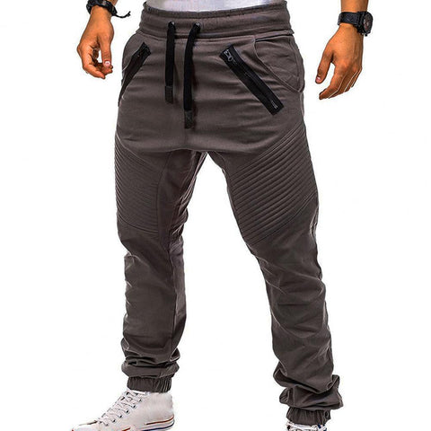 Image of Clothes Adjustable Pockets Pants Men