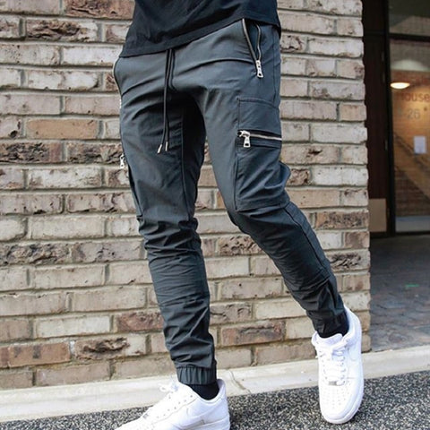 Image of Stretch Cargo Pants Zip Pocket
