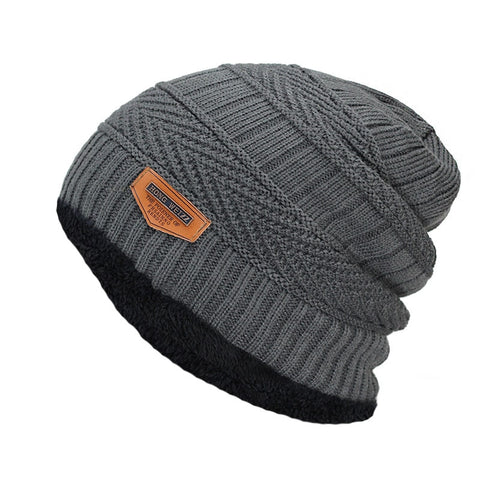 Image of Winter Cap Beanie Men / Women Thick Wool