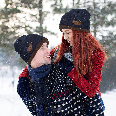 Image of Winter Cap Beanie Men / Women Thick Wool