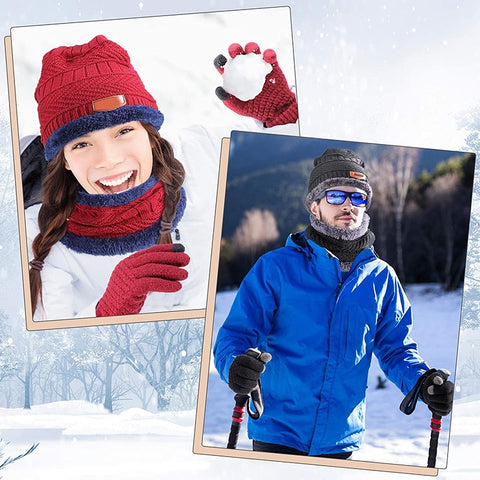 Image of Winter Cap Beanie Men / Women Thick Wool