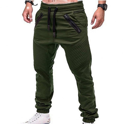 Image of Clothes Adjustable Pockets Pants Men