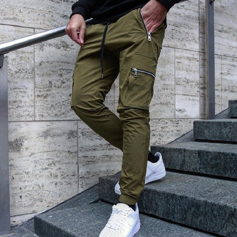Image of Stretch Cargo Pants Zip Pocket