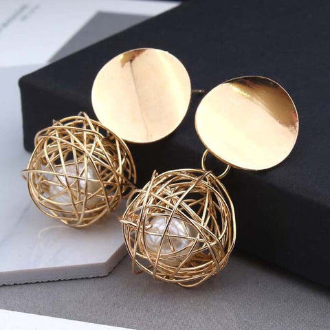 Image of Fashion Geometric Metal Wire Woven