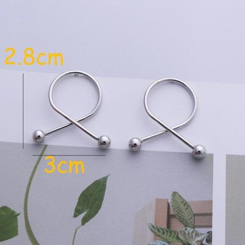 Image of Round Drop Dangle Earrings