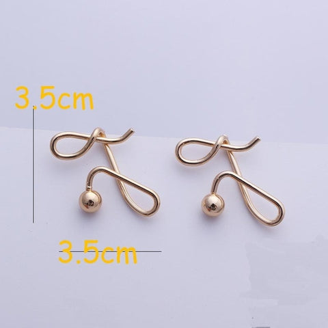 Image of Round Drop Dangle Earrings