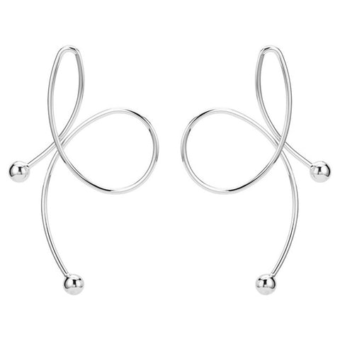 Image of Round Drop Dangle Earrings