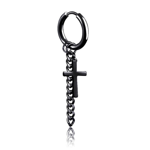 Image of Black Multiple Styles Stainless/Titanium Steel Stud Earrings