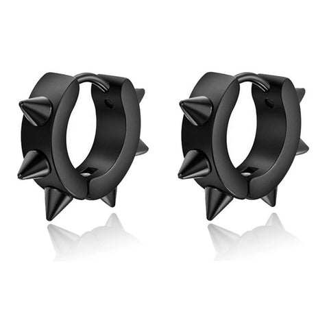 Image of Black Multiple Styles Stainless/Titanium Steel Stud Earrings