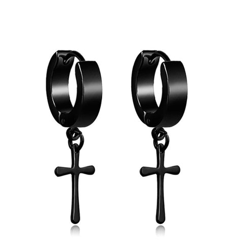 Image of Black Multiple Styles Stainless/Titanium Steel Stud Earrings