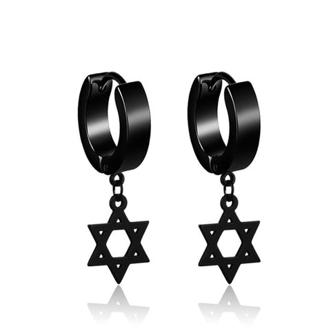 Image of Black Multiple Styles Stainless/Titanium Steel Stud Earrings