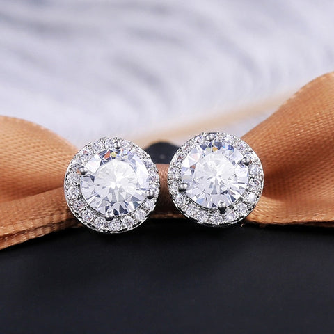 Image of Huitan Luxury AAA CZ Stud Earrings