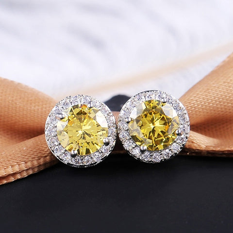 Image of Huitan Luxury AAA CZ Stud Earrings
