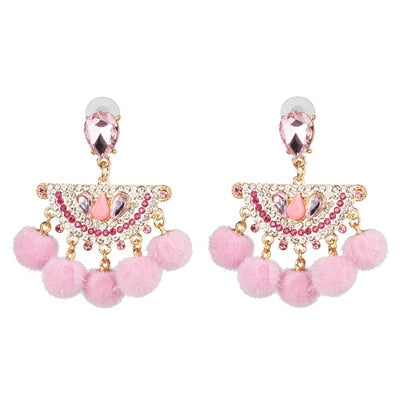 Image of Long Tassel Big Earring Dangle