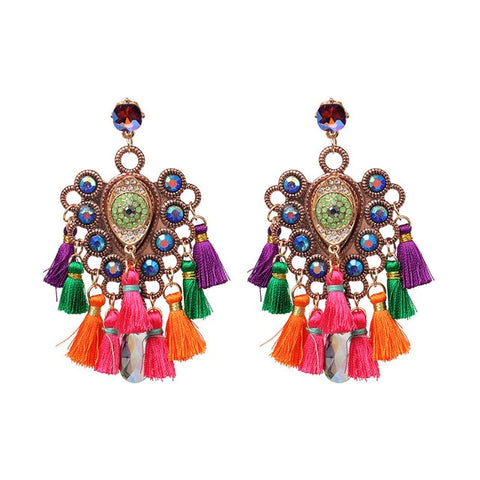 Image of Long Tassel Big Earring Dangle