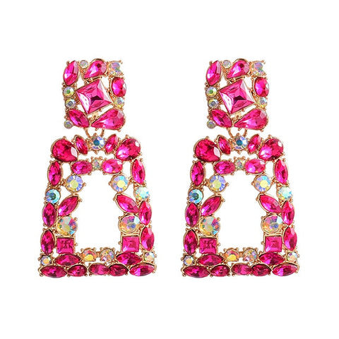 Image of New Colorful Crystals Earrings