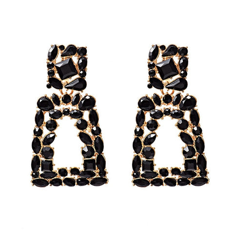 Image of New Colorful Crystals Earrings