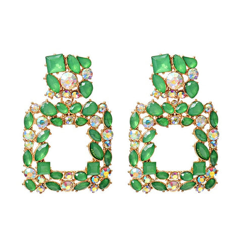 Image of New Colorful Crystals Earrings