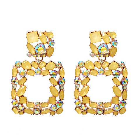 Image of New Colorful Crystals Earrings