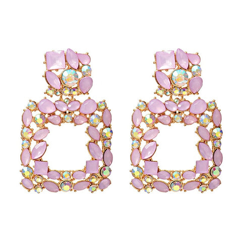 Image of New Colorful Crystals Earrings