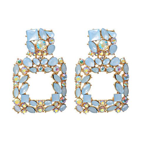 Image of New Colorful Crystals Earrings