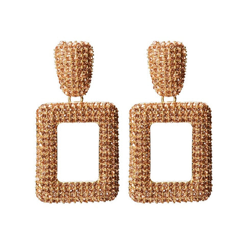 Image of New Colorful Crystals Earrings