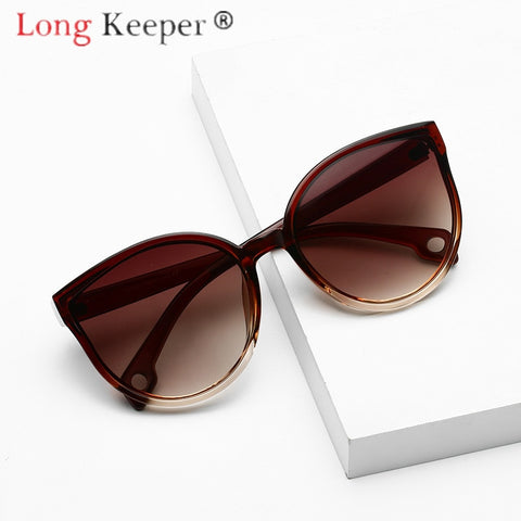 Image of Sunglasses Cat Eye Women Plastic Frame Clear Lens UV400