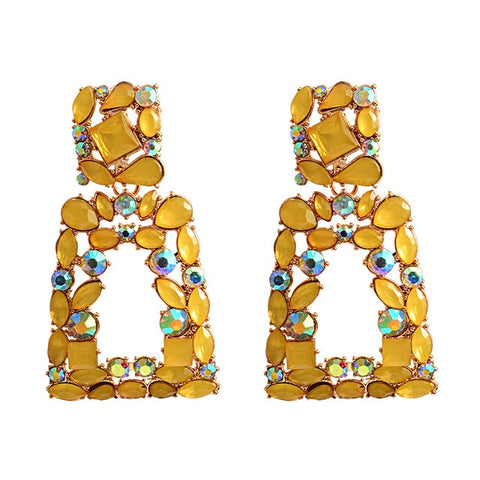 Image of New Colorful Crystals Earrings