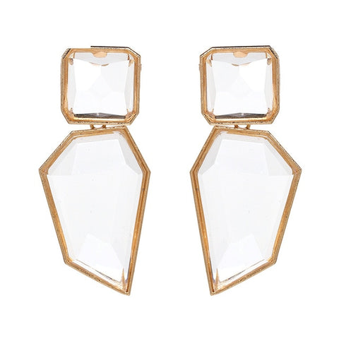 Image of Brand long tassel leaves earrings metal dangle