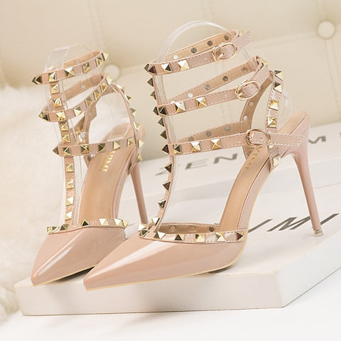 Image of Fashion rivet sandals 10CM PUMPS