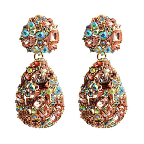 Image of New Colorful Crystals Earrings