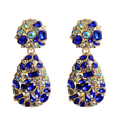 Image of New Colorful Crystals Earrings