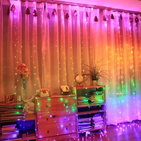Image of 3M LED Curtain String Lights Led Decoration Light Remote Control