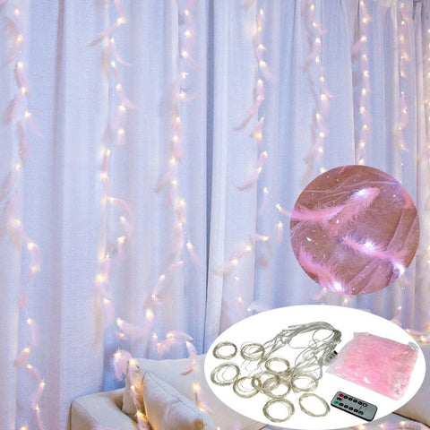 Image of 3M LED Curtain String Lights Led Decoration Light Remote Control
