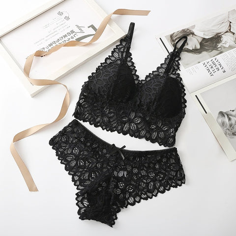 Image of Women Lace Bra Sets Underwear