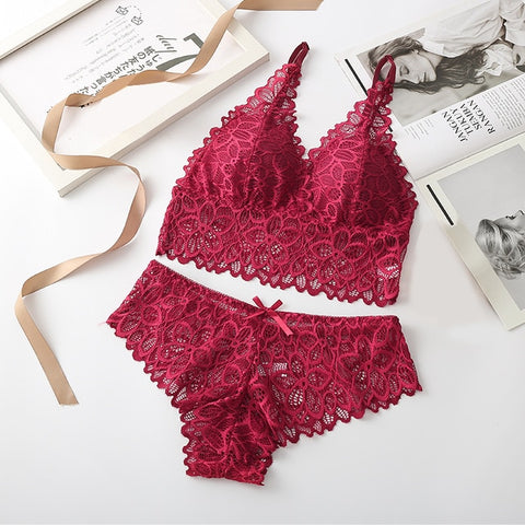 Image of Women Lace Bra Sets Underwear