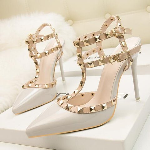 Image of Fashion rivet sandals 10CM PUMPS