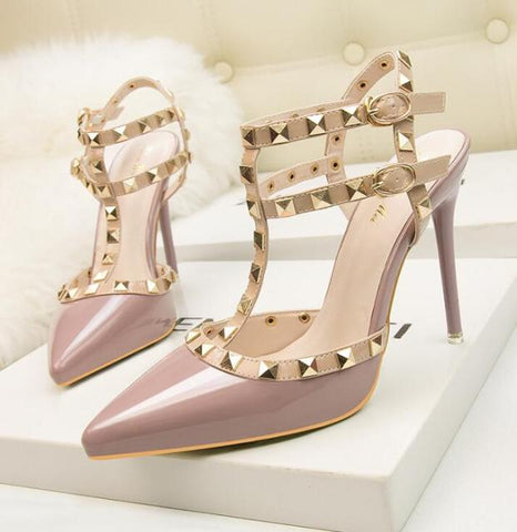 Image of Fashion rivet sandals 10CM PUMPS