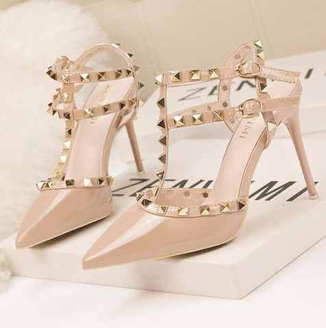 Image of Fashion rivet sandals 10CM PUMPS