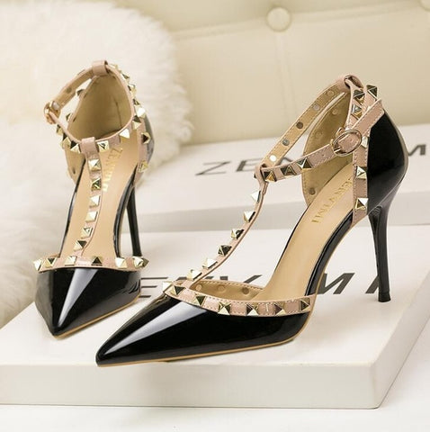 Image of Fashion rivet sandals 10CM PUMPS