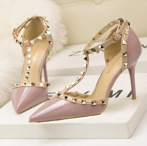 Image of Fashion rivet sandals 10CM PUMPS