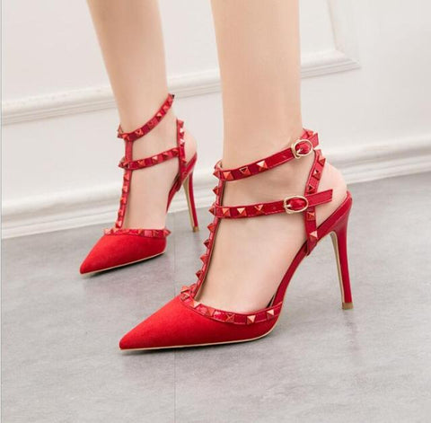 Image of Fashion rivet sandals 10CM PUMPS