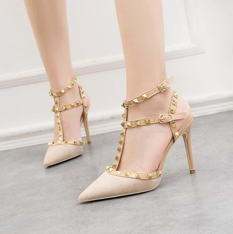 Image of Fashion rivet sandals 10CM PUMPS