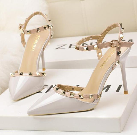 Image of Fashion rivet sandals 10CM PUMPS