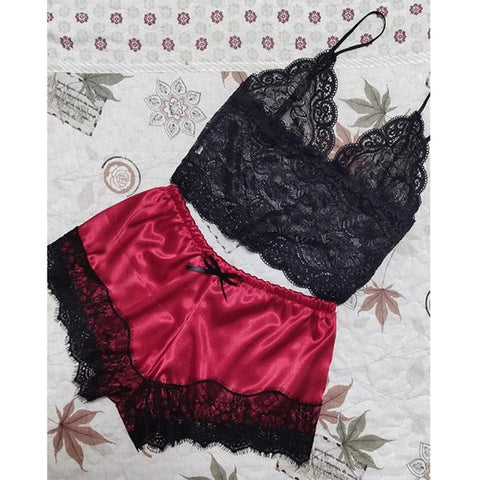 Image of Set Babydoll Pajamas Nightwear S/M/L/XL/2XL/3XL