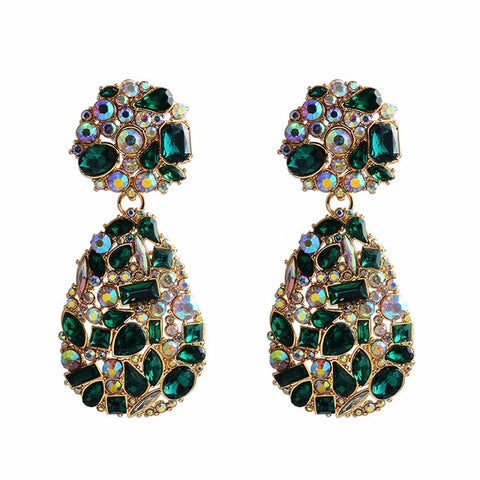 Image of New Colorful Crystals Earrings