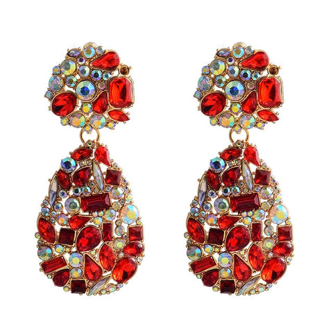 Image of New Colorful Crystals Earrings